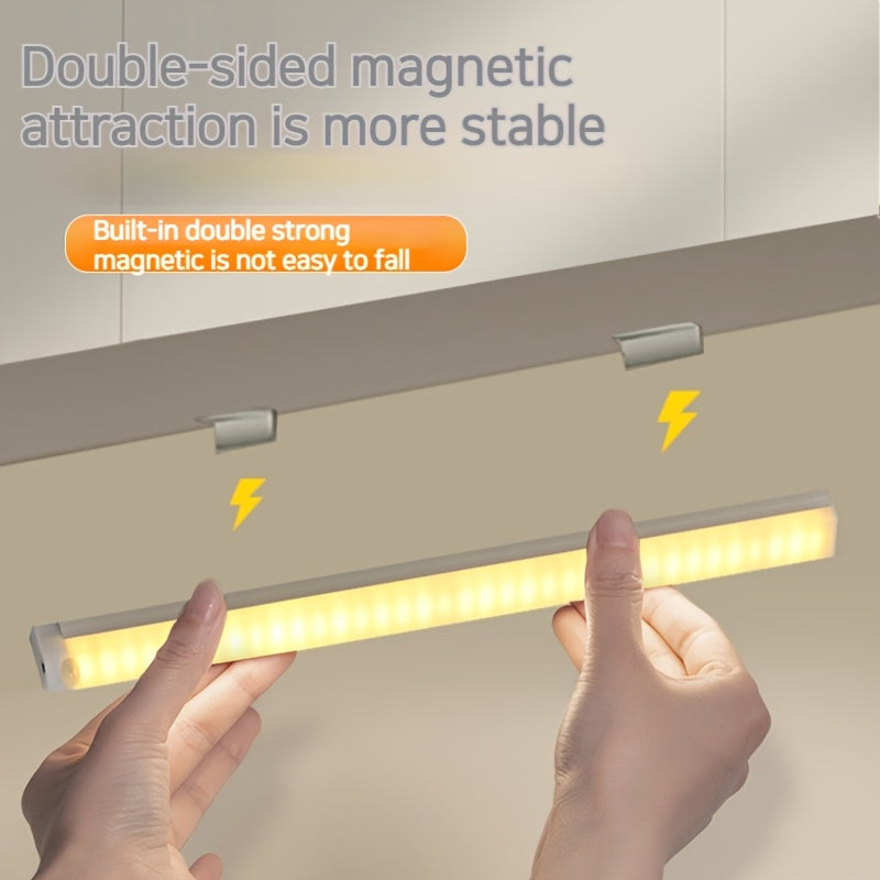 Rechargeable LED Cabinet Light with Magnetic Suction for Staircases and Hallways