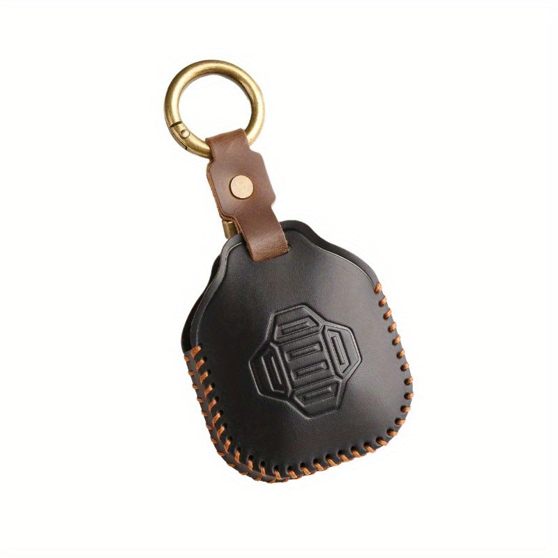 Universal Leather Car Remote Key Fob Cover with Keyring for Car Model Accessories