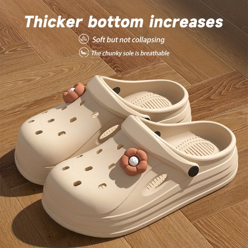 Women Casual EVA Mules and Clogs Open Toe Non-Slip Beach Shoes