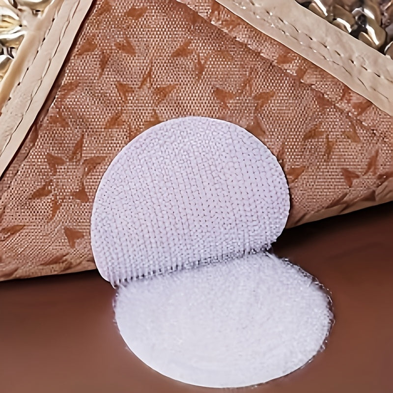 Set of 10 White Polyester Bed Sheet Fasteners Anti-Slip Stickers for Fitted Sheets
