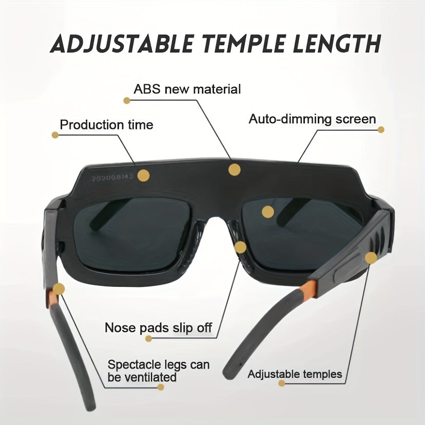Gafas de soldadura con ajuste automático de luz, gafas de seguridad para soldadores UV Argón arco