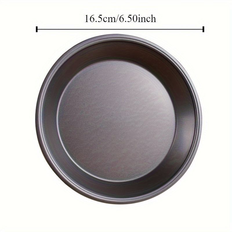 Carbon Steel Non-Stick Round Pizza Plate 15.24 cm for Baking Pizzas and Cakes