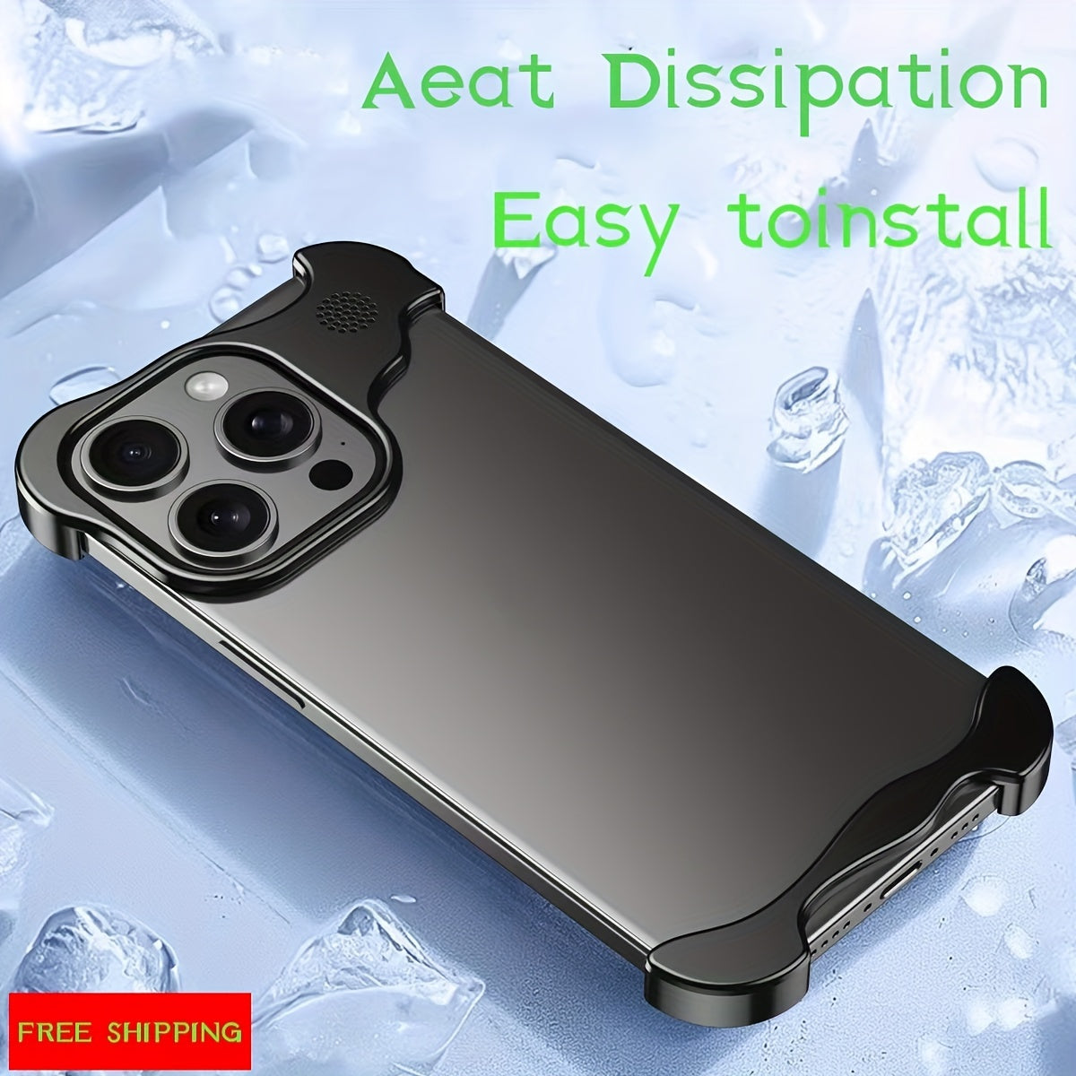 Металевый угол антивыпадной чехол для iPhone 15 Pro Max с дизайном ароматерапии и беспроводной зарядкой