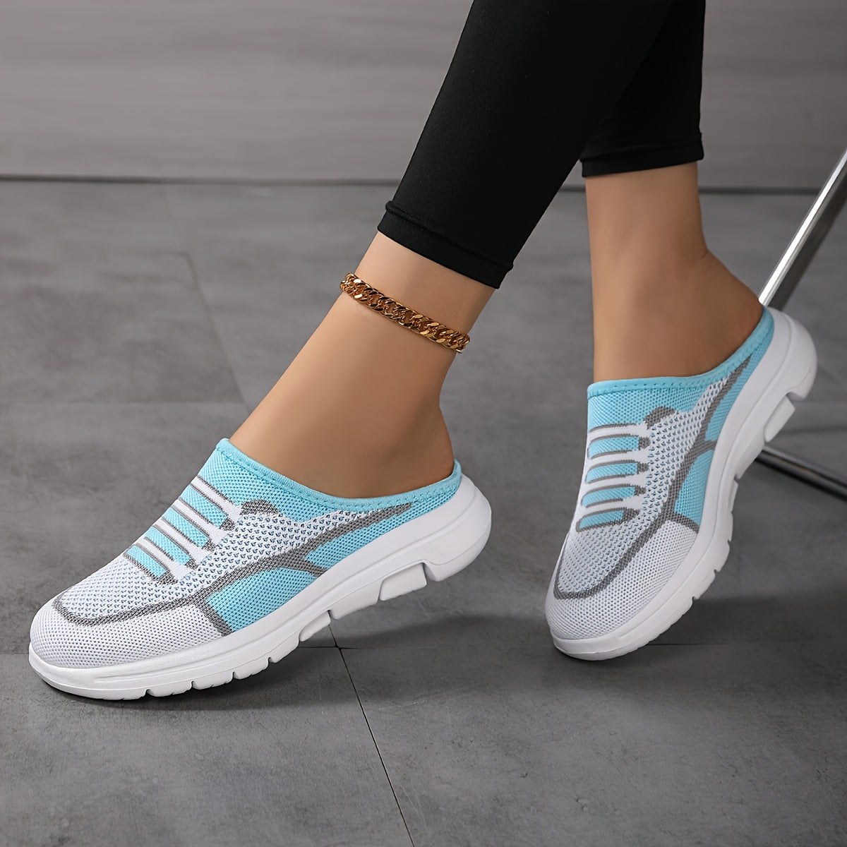 Women's Breathable Mesh Slip-On Sneakers Lightweight Casual Sports Shoes