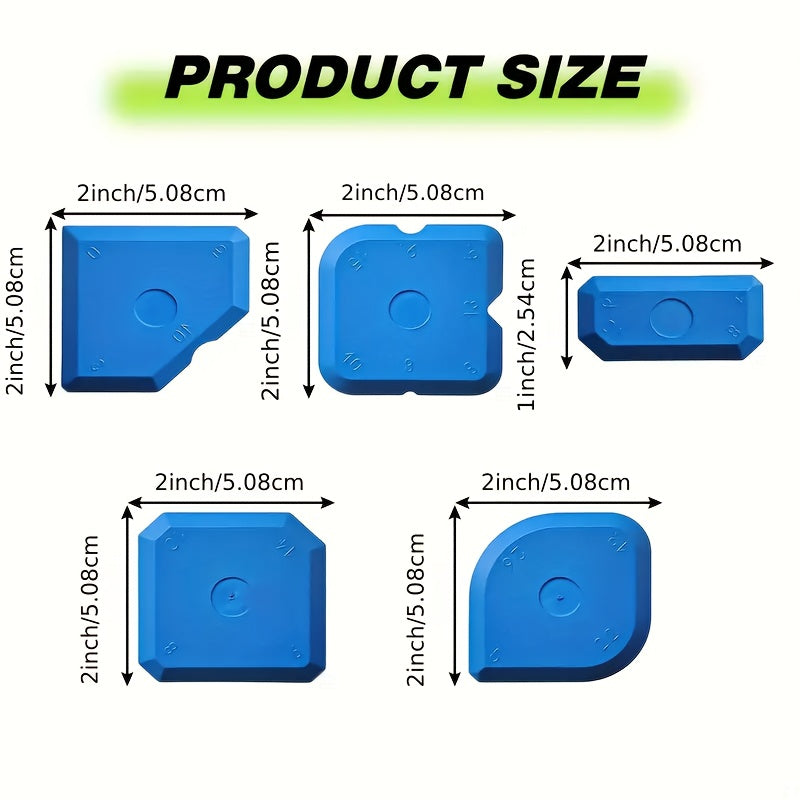 Silicone yopishtiruvchi tashkilotchisi to'plami 5/10 dona, kalafatsiz qirqish va silliqlash to'plami