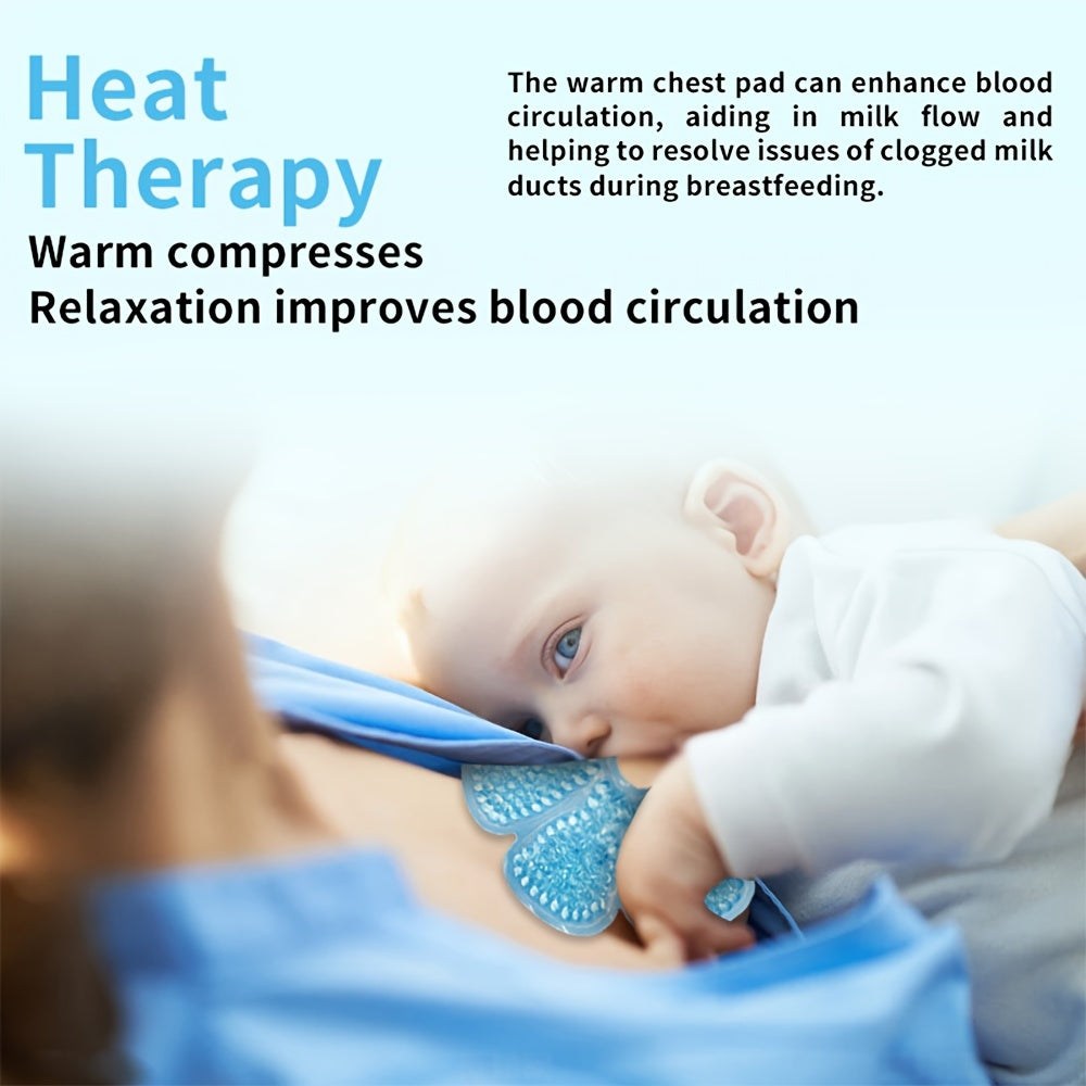 Set of 2 Hot Cold Breast Pads for Nursing Mothers PVC Breastfeeding Support