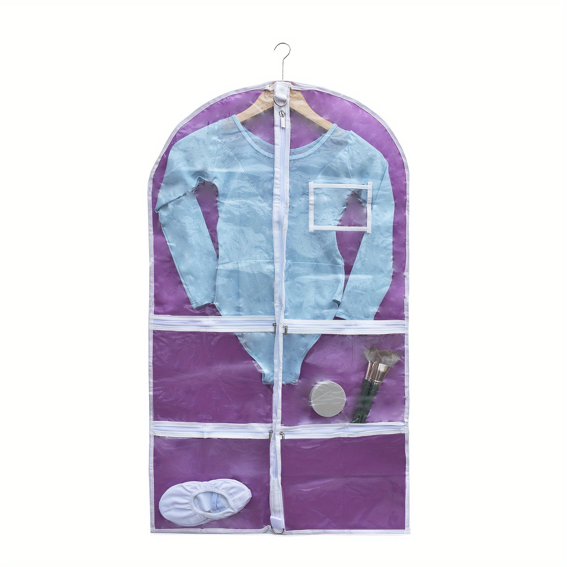 Organizador de disfraces de baile para niños, bolsa colgante impermeable para faldas y ropa