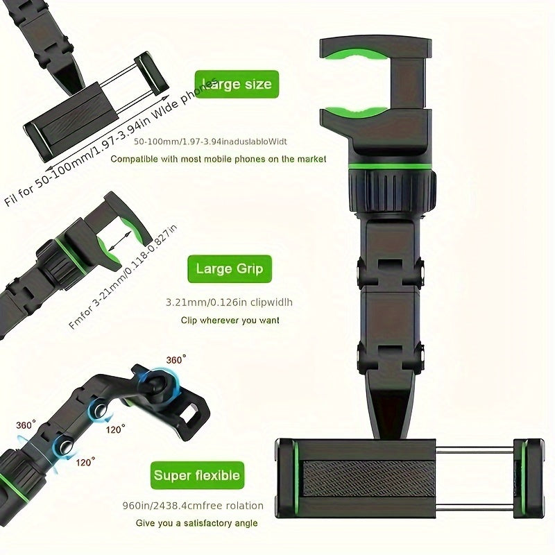 Universal 360° Rotating Smartphone Car Mount Adjustable Air Vent Holder