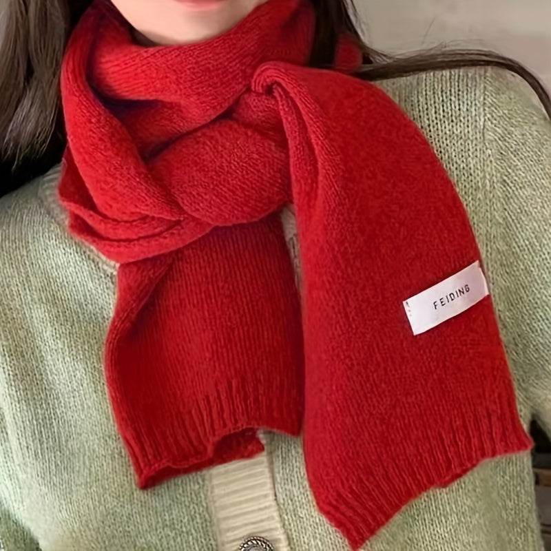 Bufanda de punto grueso para hombres invierno cálido lana regalo accesorios