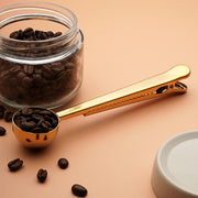 Stainless Steel Clip-On Measuring Spoon Set for Coffee Milk Powder Food Bags