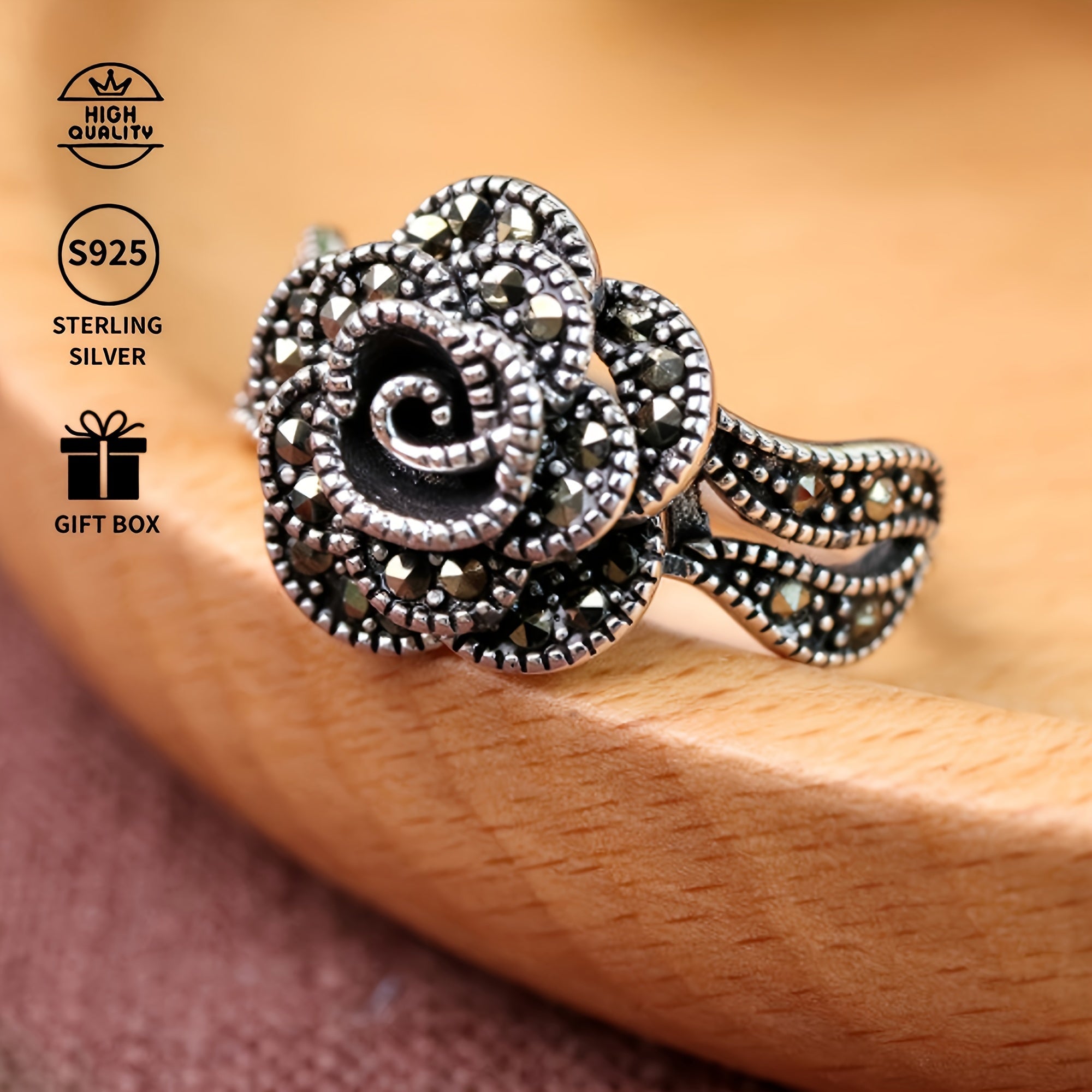 Zarif taylandiy silver hunarmandchiligi, Onalar kuni, Shukronalik, Halloween, Rojdestvo va Yangi yil uchun abadiy sovg'a. Pivo festivallari va musiqa tadbirlari uchun mukammal.