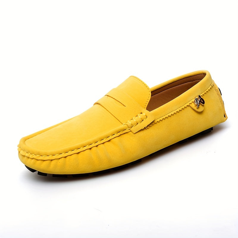 Women's Slip-On Loafers in Bright Colors with Anti-Slip Rubber Sole