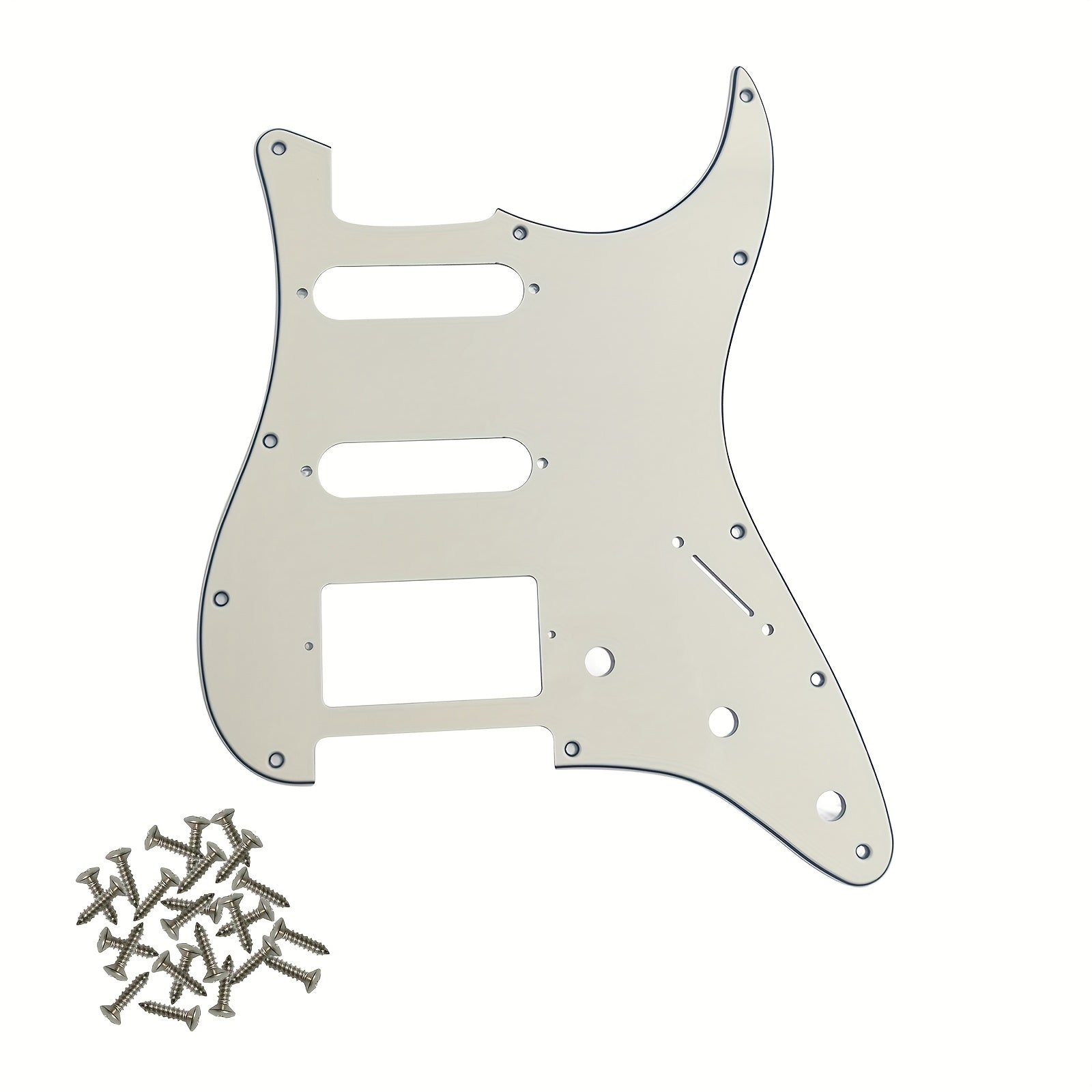 HSS 11-Hole Electric Guitar Pickguard for Standard FD ST Modern Style Guitars Black White Beige