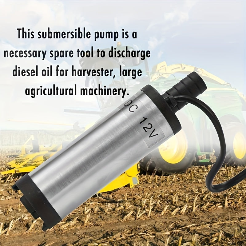Электрический 12В погружной топливный насос 38 мм для перекачки воды и масла для автомобиля дизель