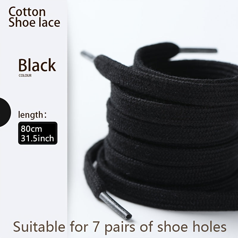 Canvas Shoe Laces White Multi-Size Durable Shoe Accessories