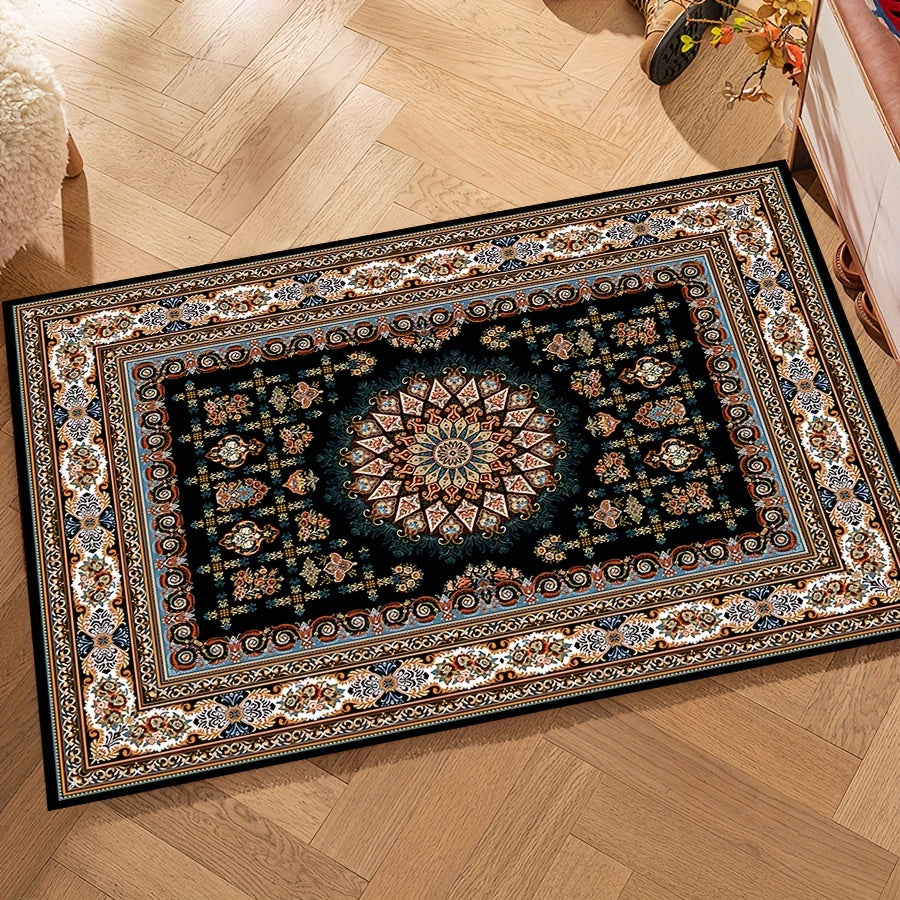 Retro Persian Pattern Crystal Velvet Cushion Cover 40x60cm and 50x80cm for Home Hotel