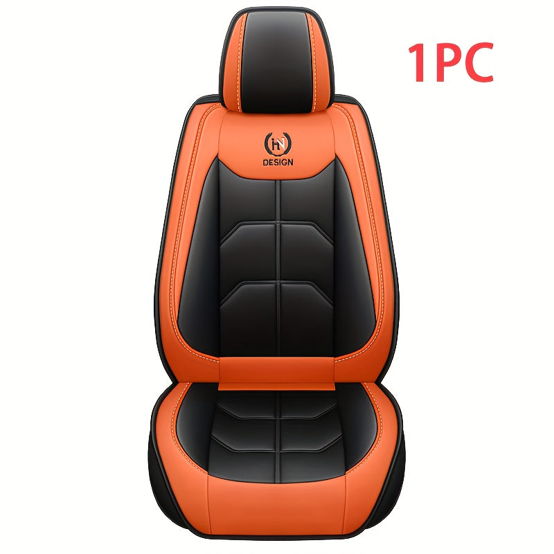Universal Faux Leather Car Seat Cover for Front Seats, Hand Washable
