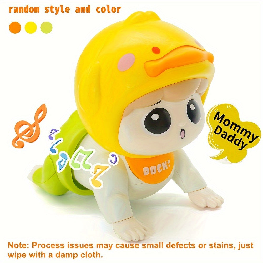 Baby Crawling Toy with Music Lights for 6 Months to 1 Year Vibrant Plastic