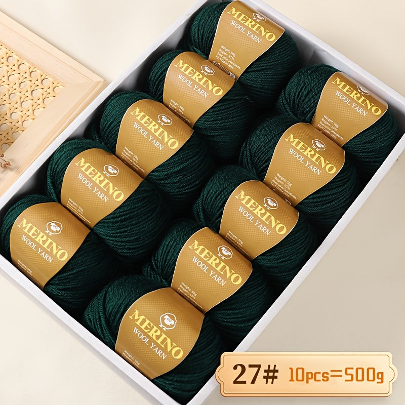 500g Multicolor Wool Yarn and 212g Camel Hair Yarn for Knitting Sweaters Scarves Hats