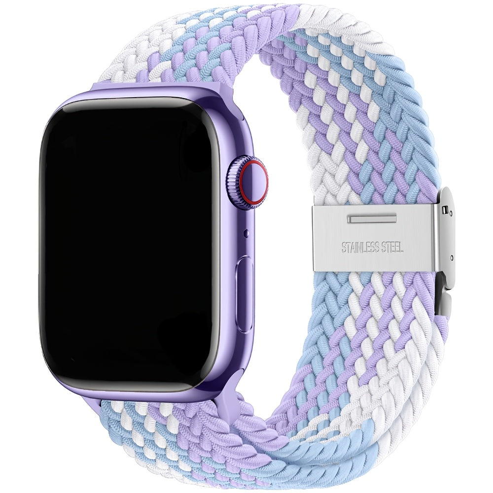 Moslashuvchan Naylon bilan to‘qilgan Solo Loop soat bandi, Apple Watch Series 1-9 Ultra 2 42mm 44mm 45mm 49mm uchun suv o'tkazmaydigan