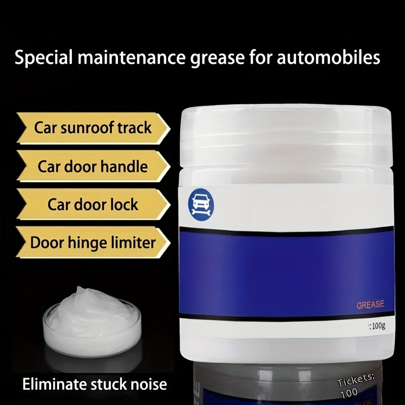 Automotive Grease for Door Tracks Sunroofs Waterproof White Oil
