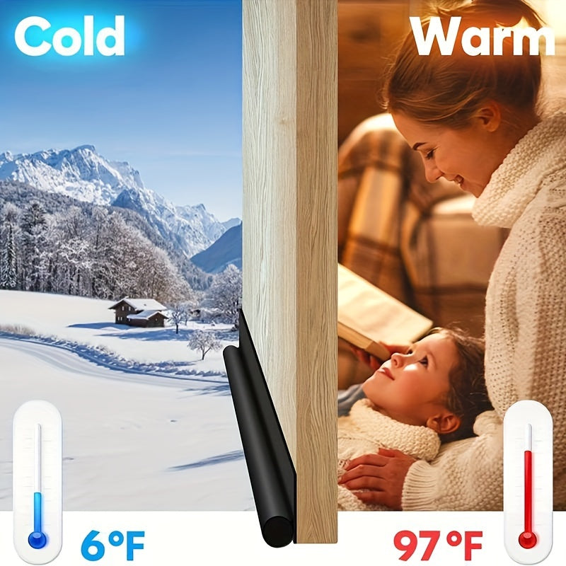 Self-Adhesive Faux Leather Draft Stopper Soundproofing Wind Block Water Resistant Home Decor