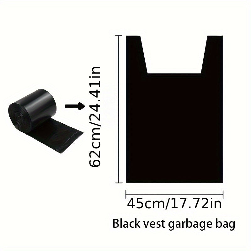 180 Pack Heavy Duty Black Plastic Garbage Bags Leak-Resistant Thickened Trash Bags