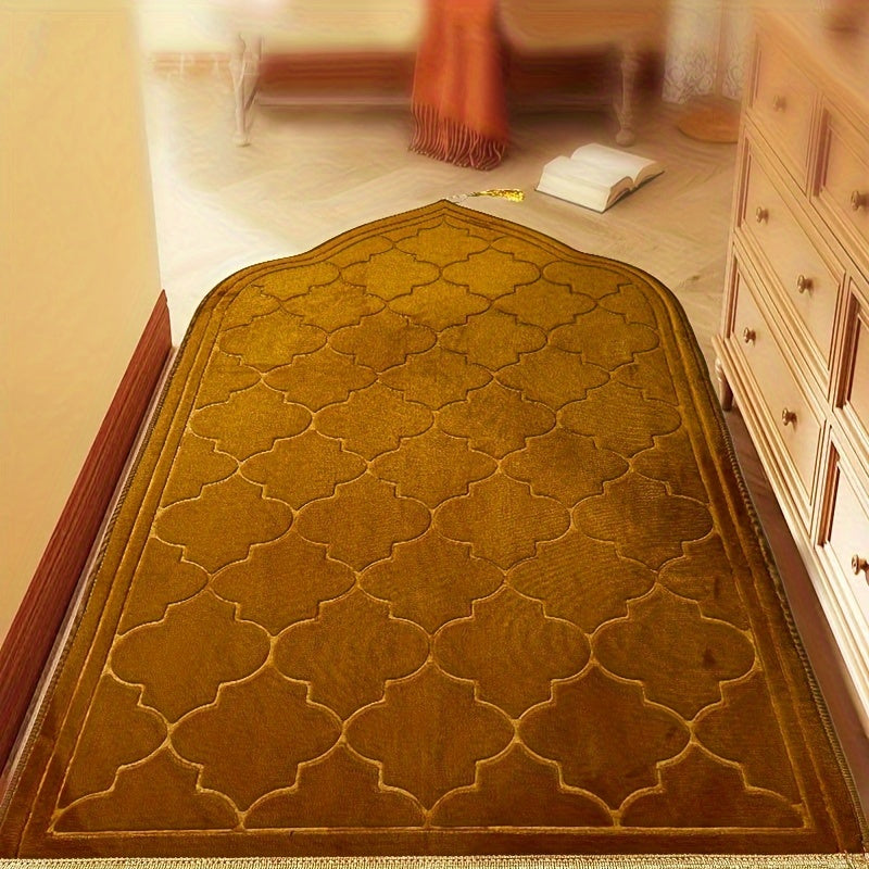 Мягкий толстый ковер с кисточками из нескользящего, впитывающего воду материала для гостиной и столовой, большой однотонный квадратный ковер