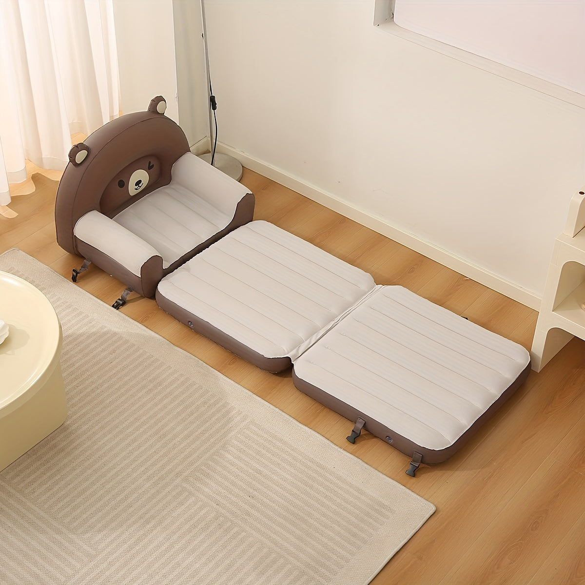 Inflatable Teddy Bear Sofa Chair Portable Waterproof Stackable Indoor Outdoor