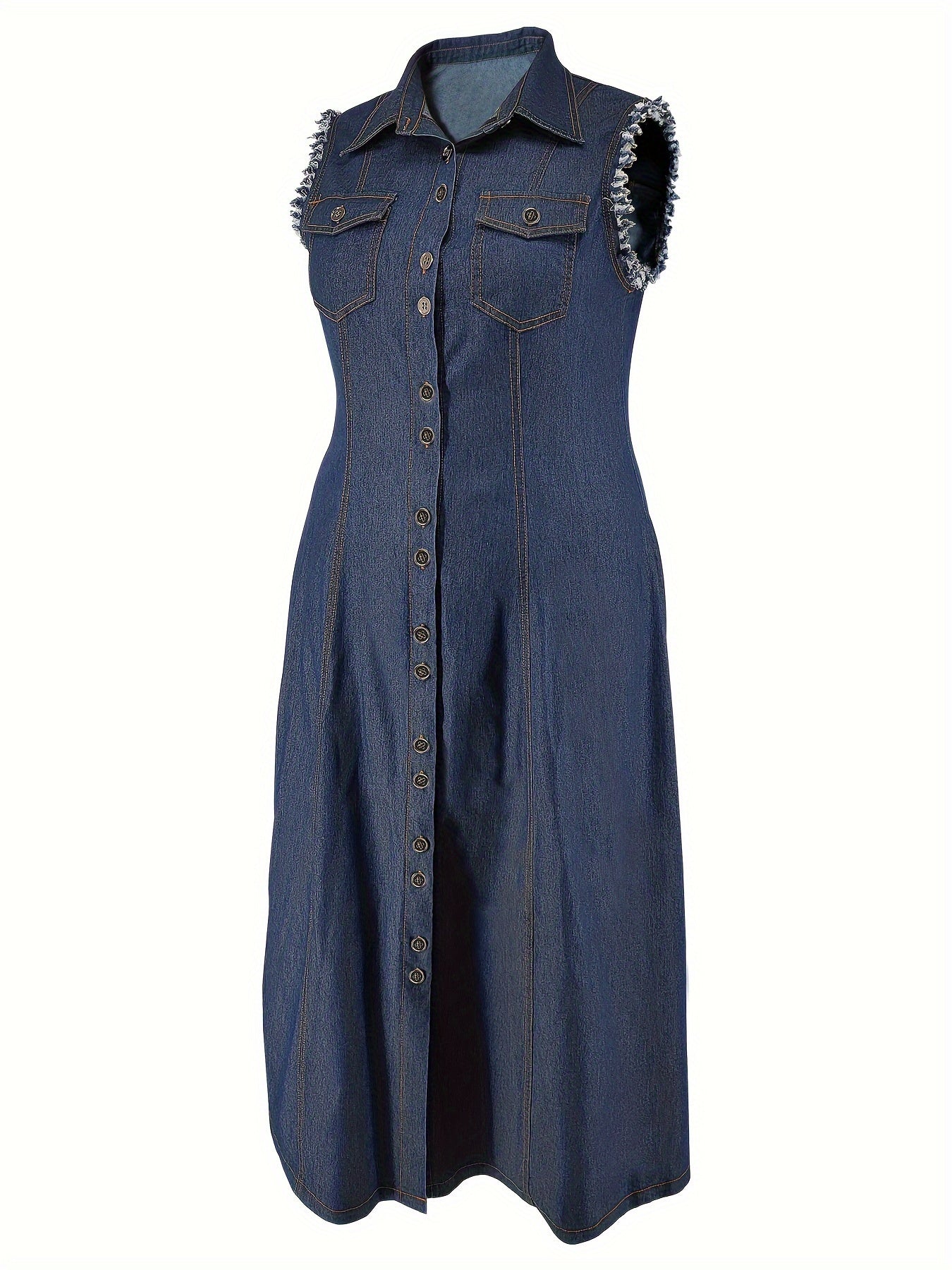 Ayollar uchun denim kiyi, bir rangli, lapel yaka, katta o'lcham, bahor yoz kuz