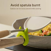 3 ta issiqqa chidamli silikon spatula ushlagichlar to'plami, sirpanmaydigan oshxona asboblari uchun o'rnashlar, oddiy o'rnatish, joyni tejovchi pishirish asboblari ushlagichlari, yuvish oson, xavfsiz dizayn