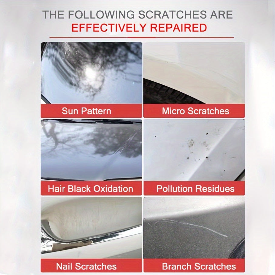 Vehicle Scratch Repair Cream for Metal Surfaces, Paint Care, Polishing