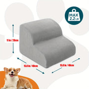 Small Dog Steps 2/3/4 Stairs Non-Slip Washable for Injured Older Pets with Joint Pain