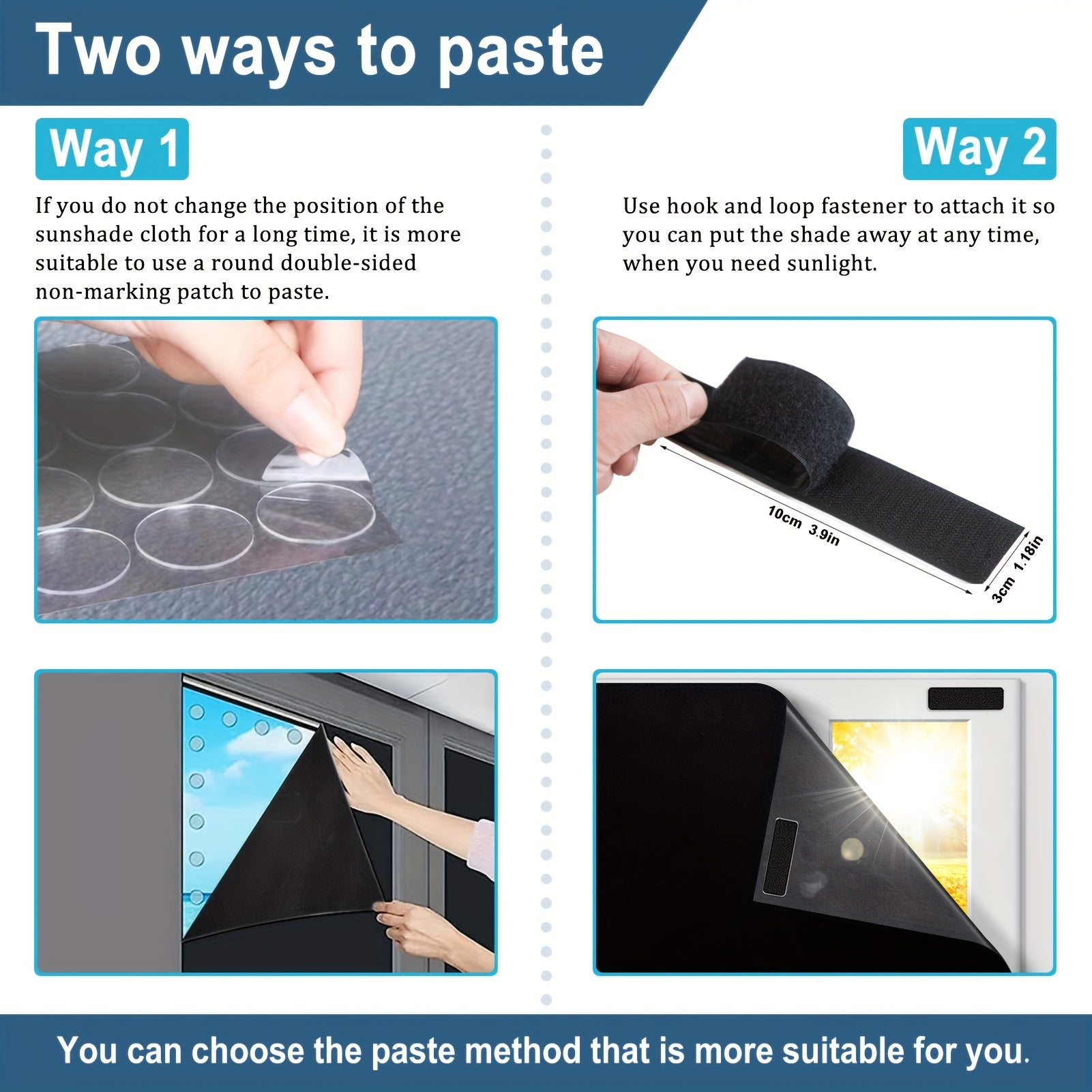 Blackout Window Shades Set of 1 Portable Blackout Curtains for Bedroom Living Room