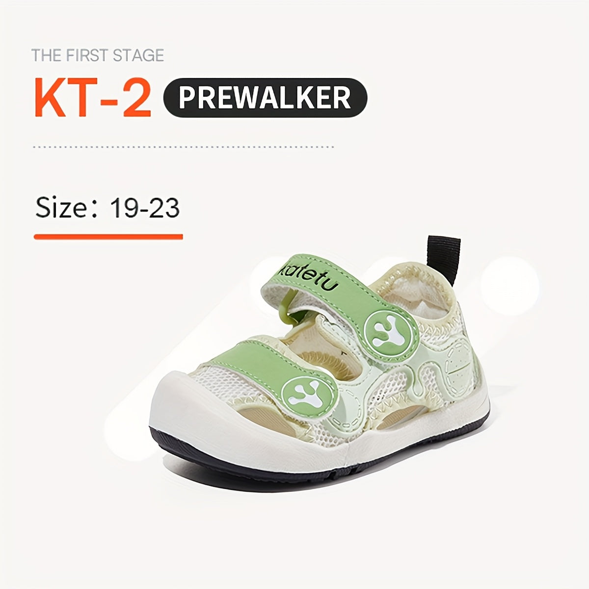 Bolalar uchun yengil, sirpanmaydigan taglikka ega va ichki va tashqi o'yinlar uchun nafas oladigan to'r dizayni bilan mo'ylovga qarshi sandallar.