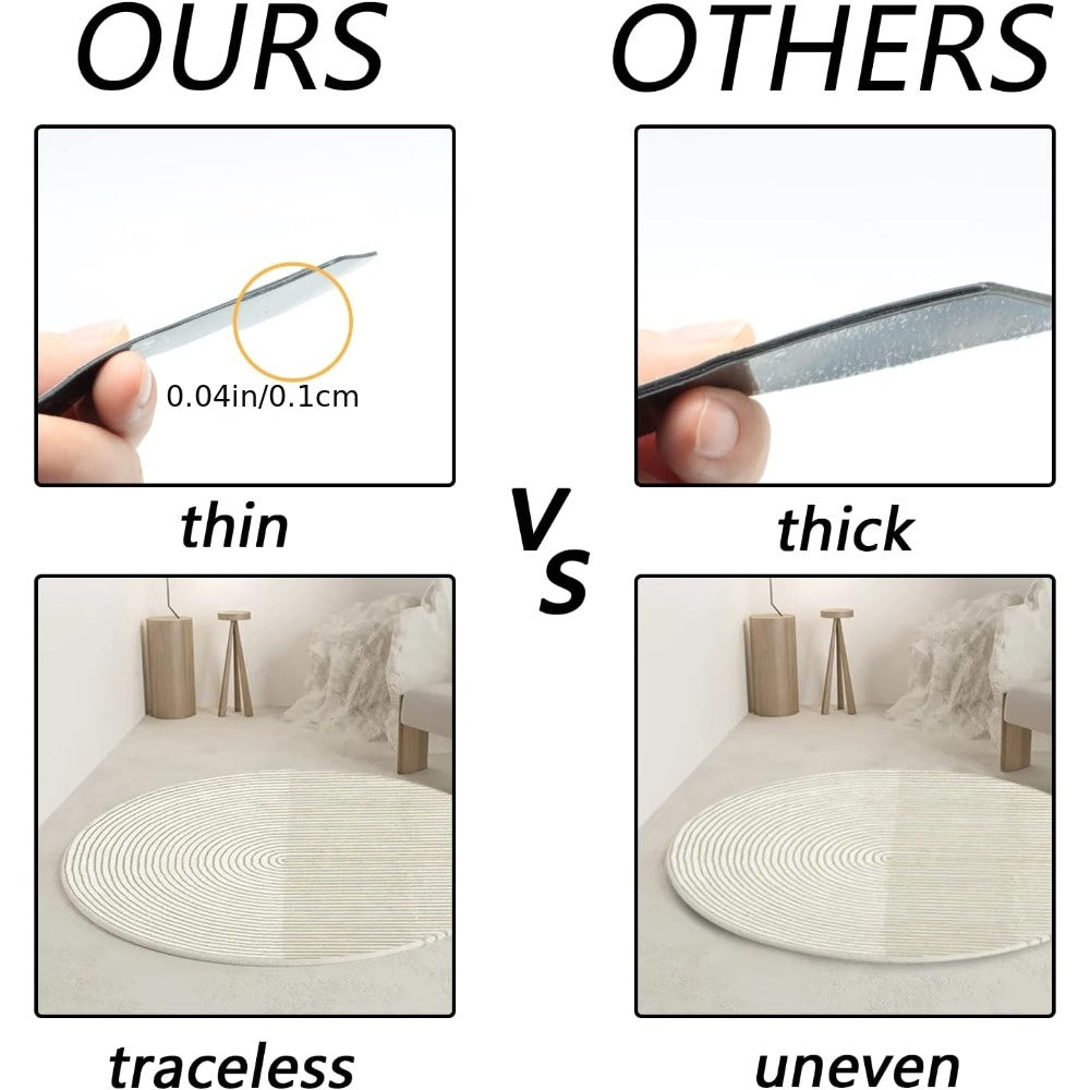 12-Piece Black Non-Slip Carpet Grippers for Rugs, Prevent Slipping and Edges