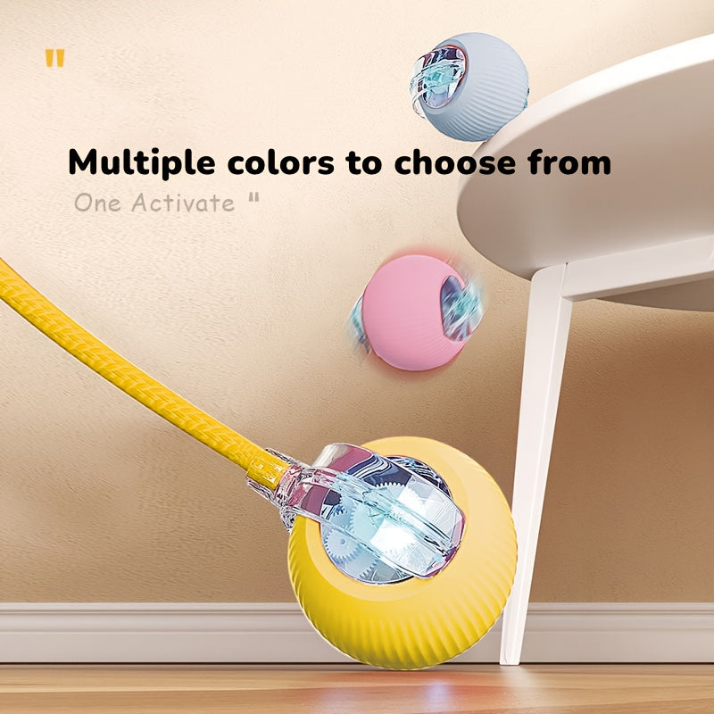 Pelota de juguete interactiva recargable por USB para gatos y perros