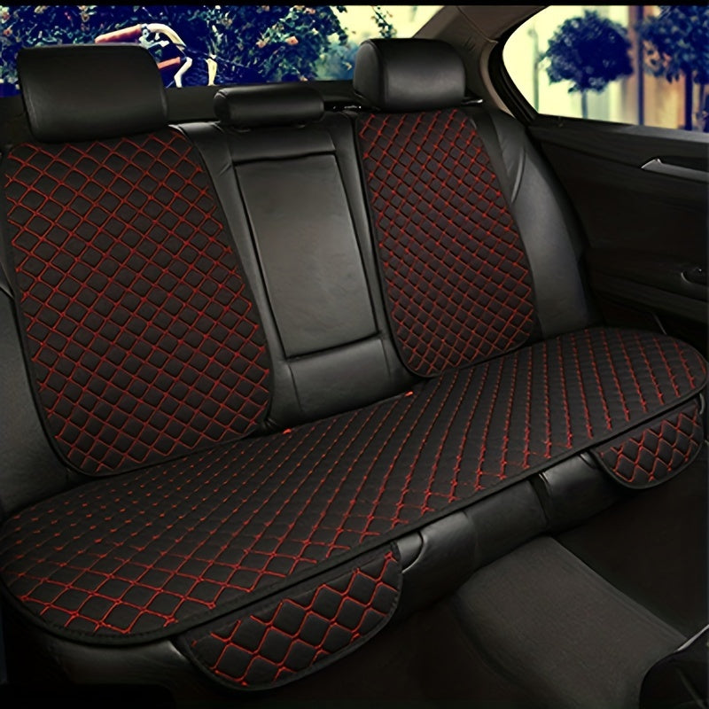 Funda de asiento de coche transpirable de lino, protector de respaldo trasero, absorbe la humedad