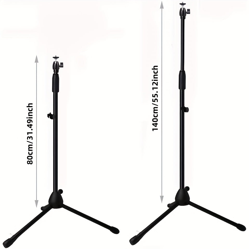 Mini Projector Tripod Stand with Adjustable Floor Height and 360° Rotating Ball Head