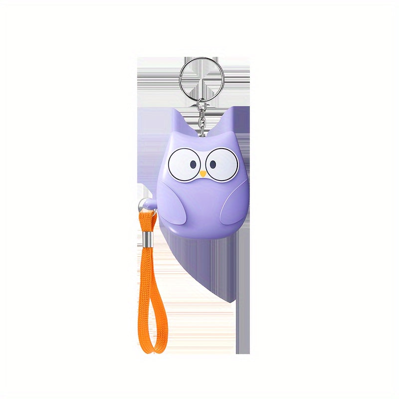 Cute Owl Personal Alarm 130dB Loud Siren LED Light Battery-Powered Safety Device