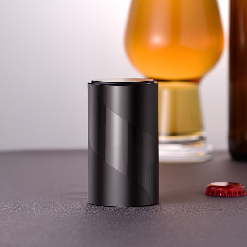 Manual Beer Bottle Opener Durable Plastic Easy Press for Home and Restaurant 4.8x4.8x3.27cm