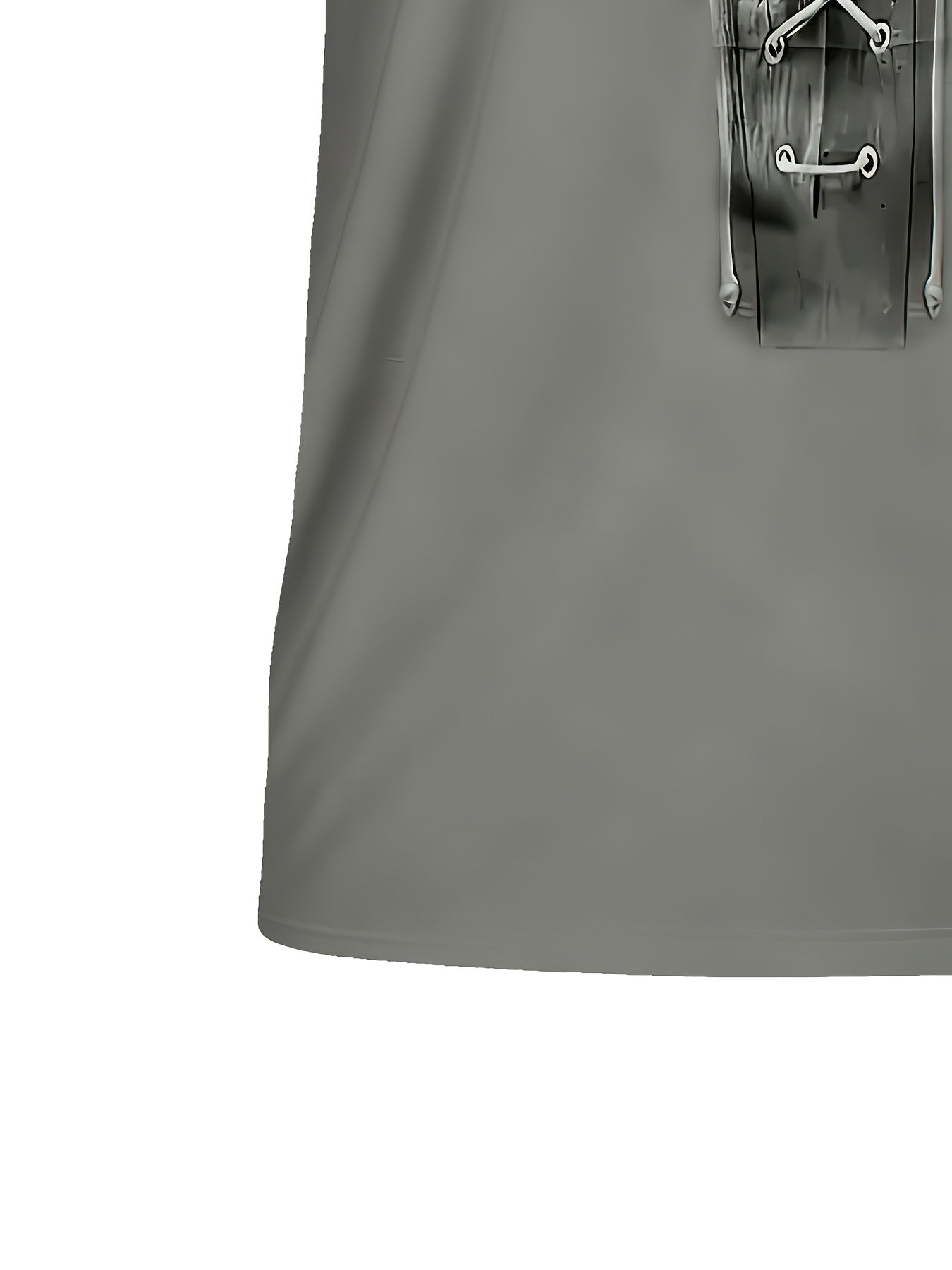 Camiseta de manga corta de malla transpirable para hombre de talla grande con estampado 3D, cuello redondo casual, verde oscuro