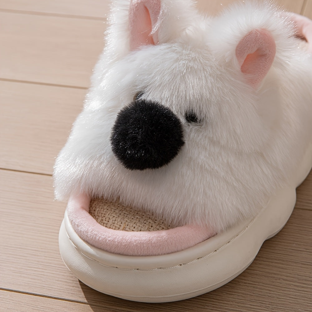 Unisex Open-Toe Cartoon Slippers for Home Comfortable Cozy House Shoes