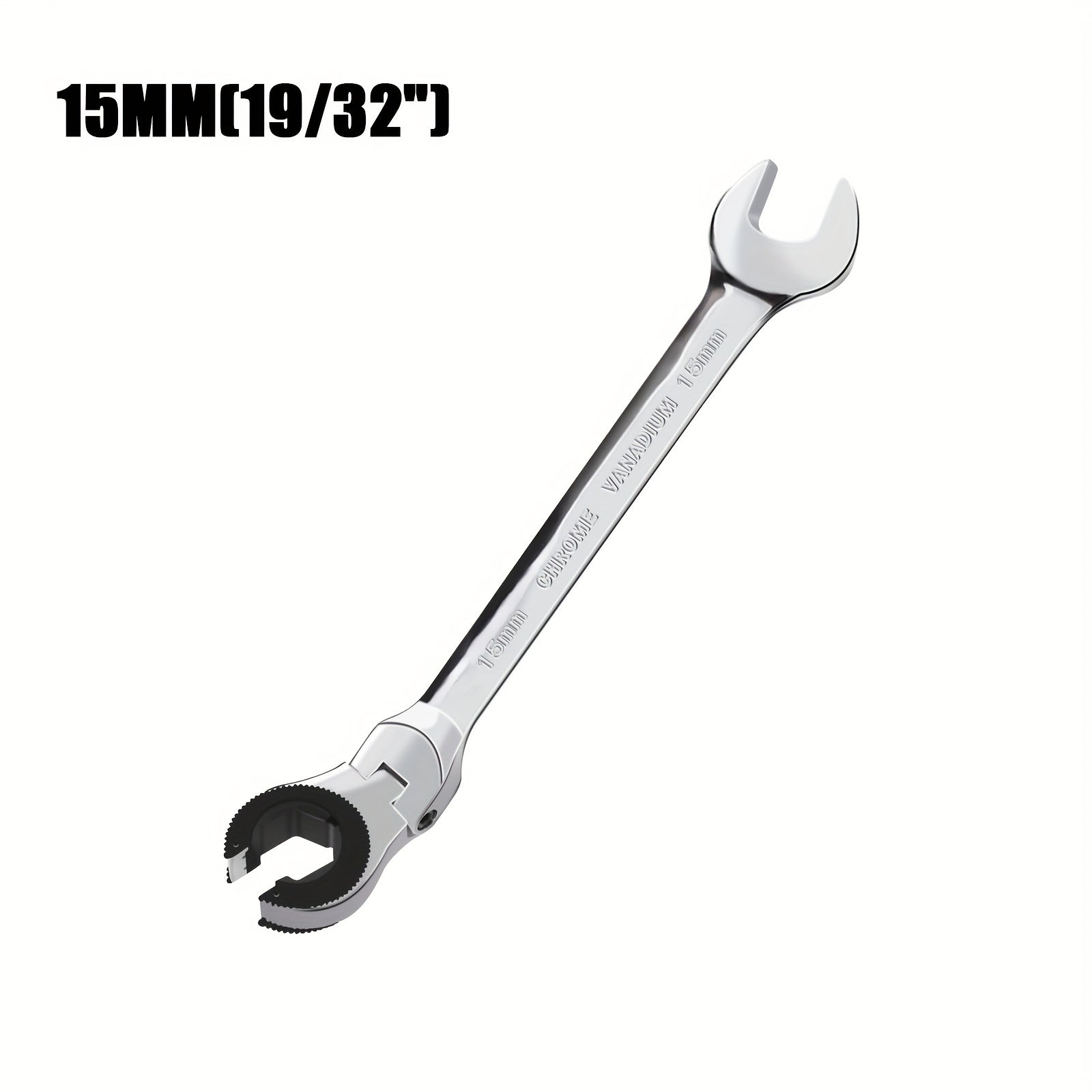 Ratchet kaliti to'plami Avtomobil tormoz, yonilg'i quvuri uchun ochiq-oydin, moslashuvchan bosh, 72 tish