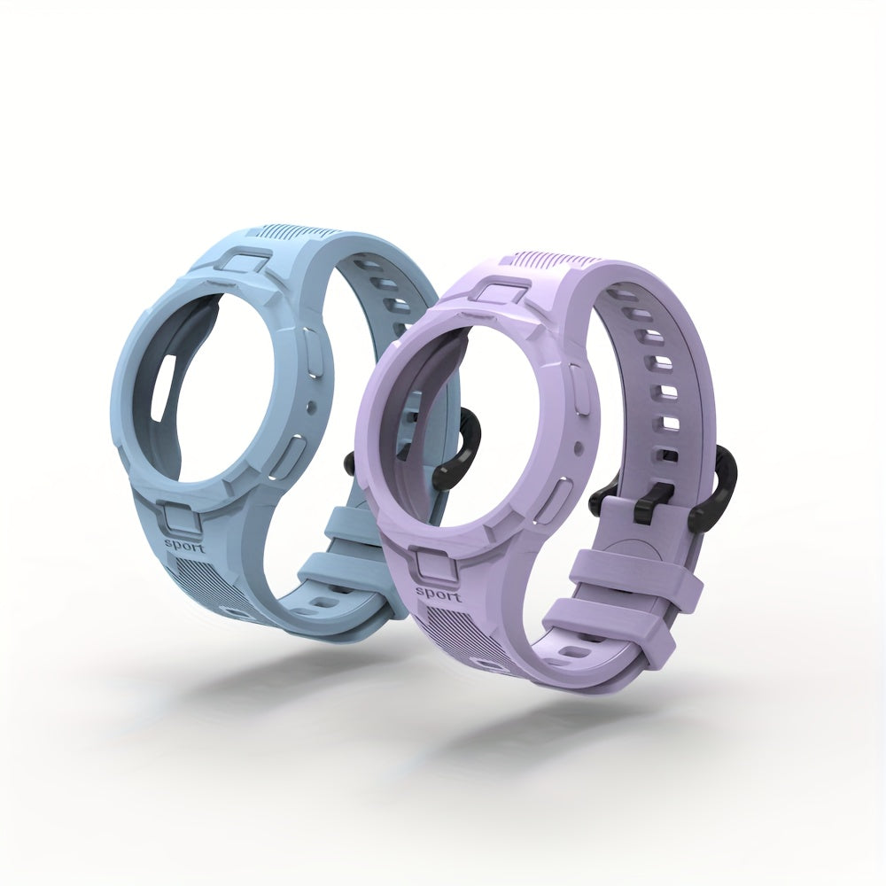 Sports Watch Strap Silicone with Half-Shell Design for Samsung Watch 4/5/6 40mm 44mm