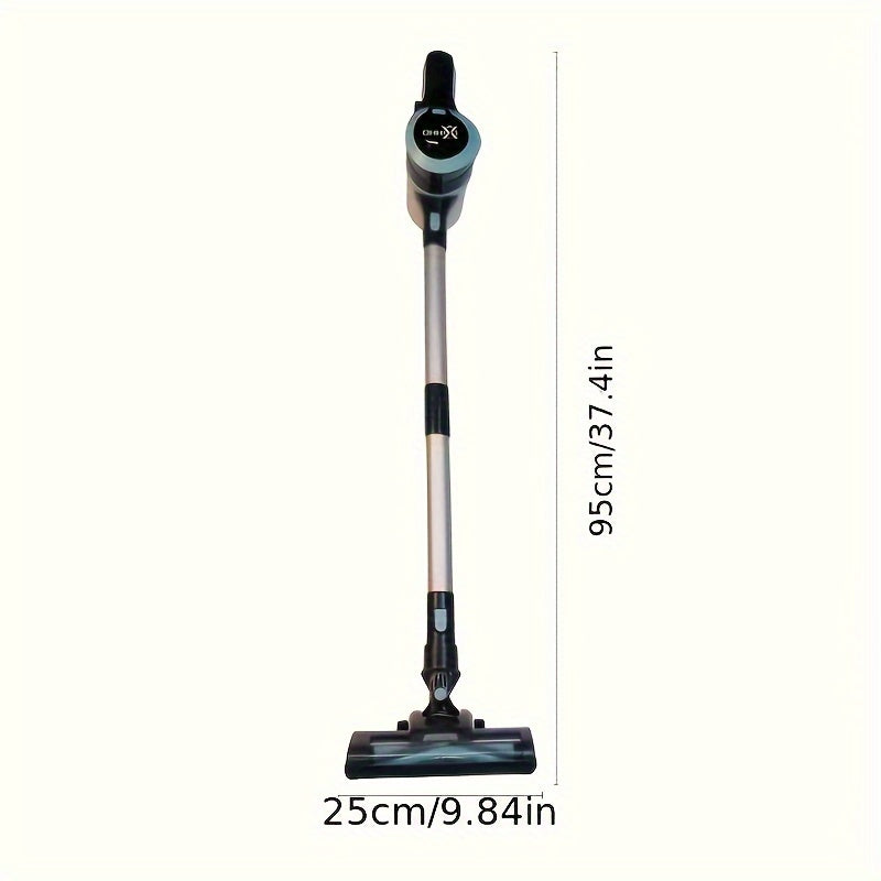 Kabelsiz tayoqcha changyutgich 25Kpa tortish kuchi 180° egiluvchan tayoqchali, qayta to'ldiriladigan, yog'och pol uchun, it sochlari uchun