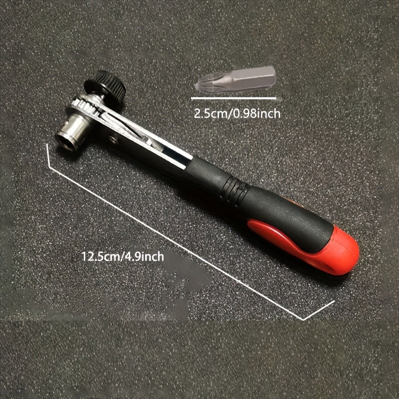Multi-Function Steel Screwdriver Set with Ratchet and Right Angle Bender