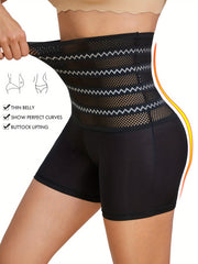 Bragas moldeadoras de cintura alta para mujer, control de abdomen, levantador de glúteos, transpirables, de color sólido