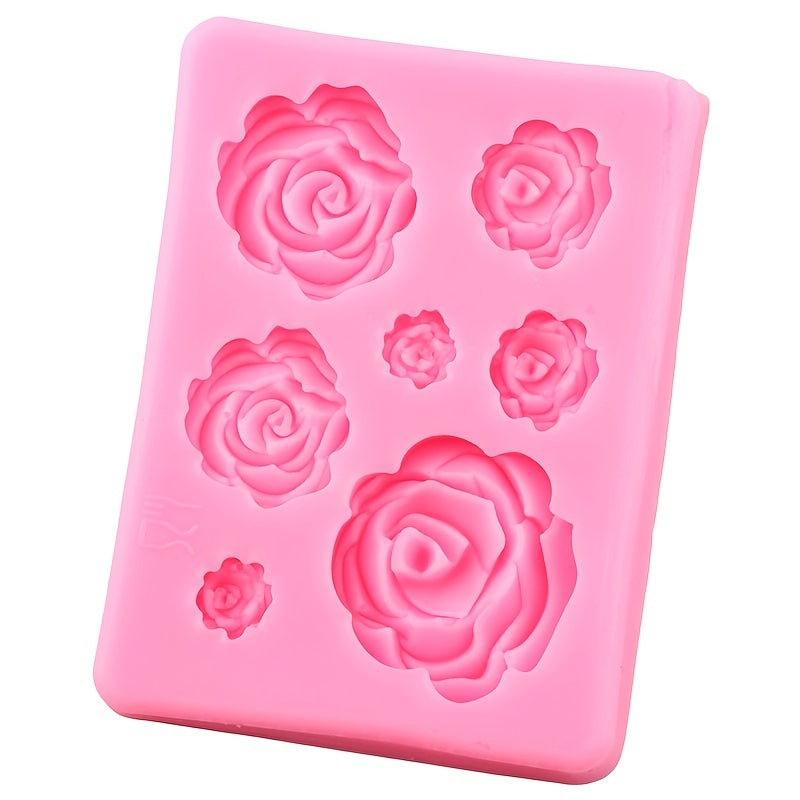 Silicone Rose Flower Mold for Wedding Cupcakes Cakes Chocolates Gummies