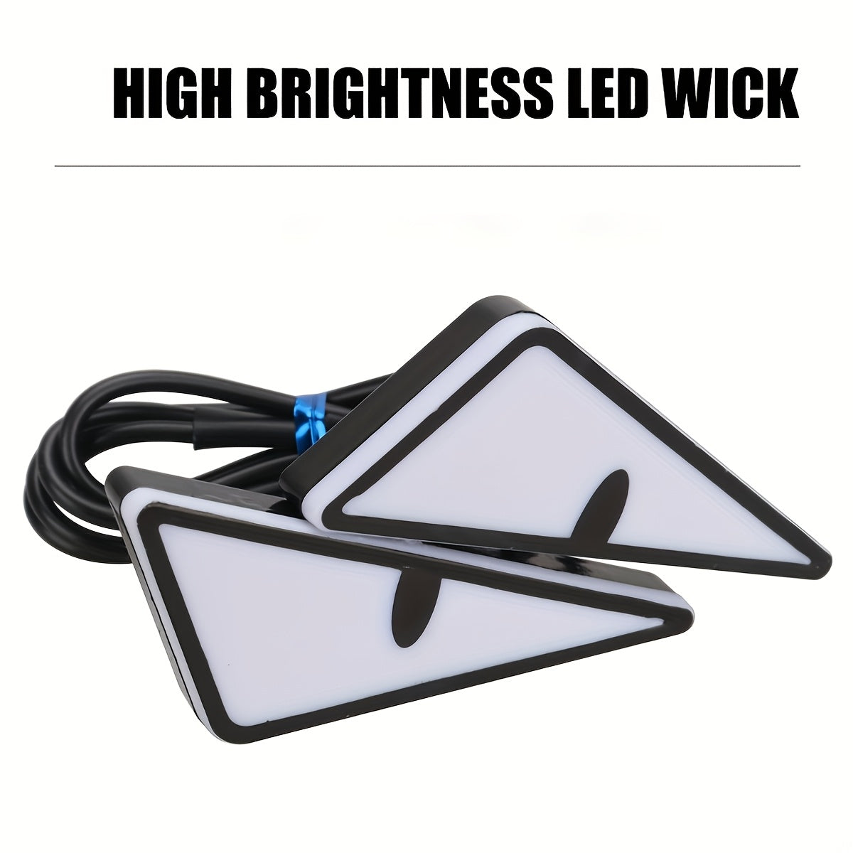2pcs LED Demon Eye Lights Triangle Angel Eye Car Motorcycle Neon Bright Safety Driving